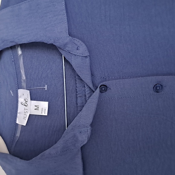 Two-piece Button Down Lavender Pants Set - Picture 5 of 9